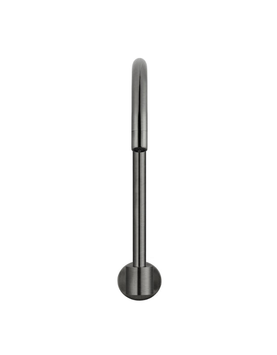 Round High-Rise Swivel Wall Spout - Shadow Gunmetal