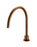Round Gooseneck High-Rise Swivel Hob Spout - Lustre Bronze