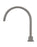 Round Gooseneck High-Rise Swivel Hob Spout - Shadow Gunmetal