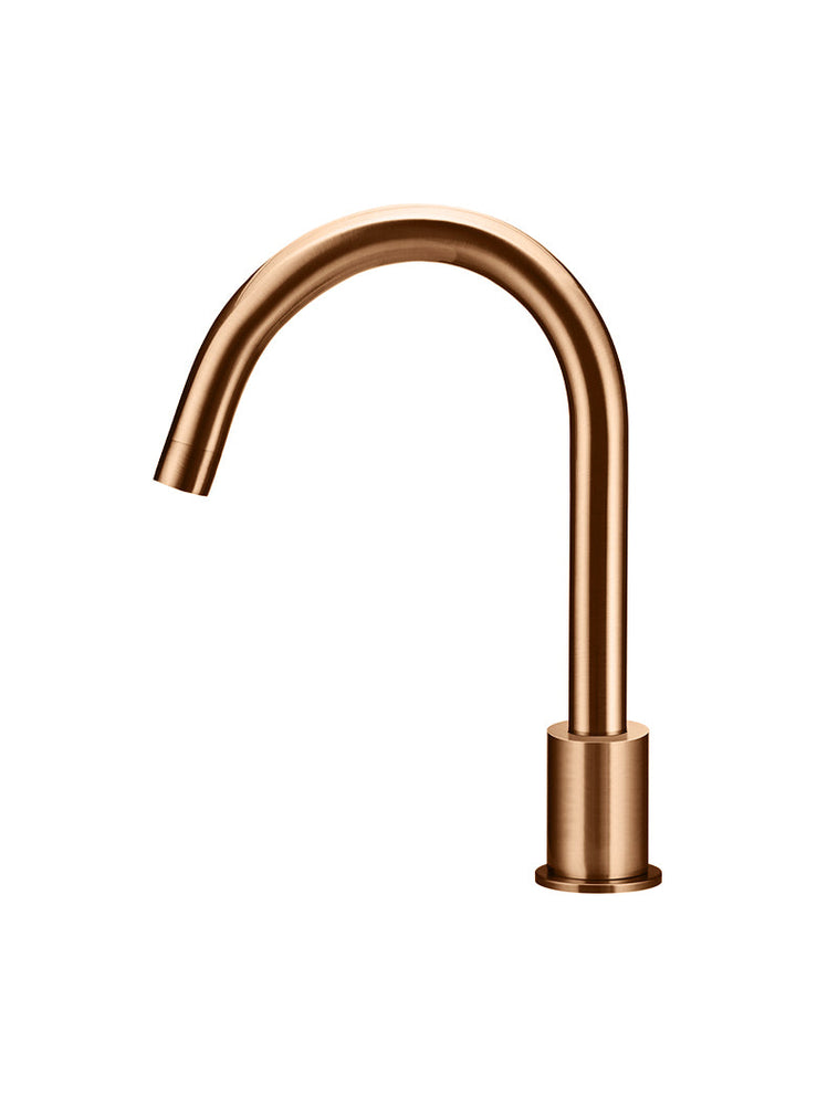 Round Hob Mounted Swivel Spout - Lustre Bronze