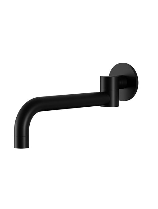 Round Swivel Wall Spout - Matte Black