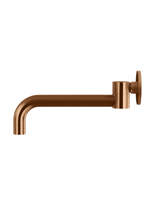 Round Swivel Wall Spout - Lustre Bronze