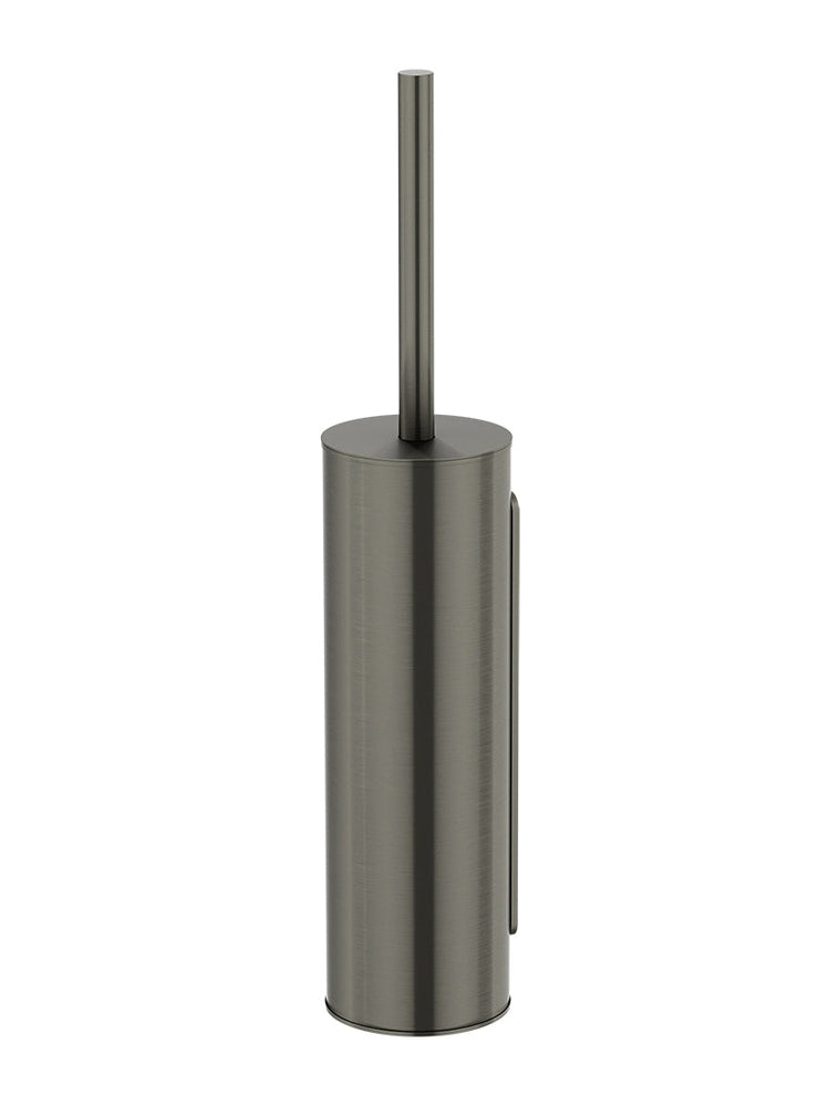 Round Toilet Brush & Holder - Shadow Gunmetal