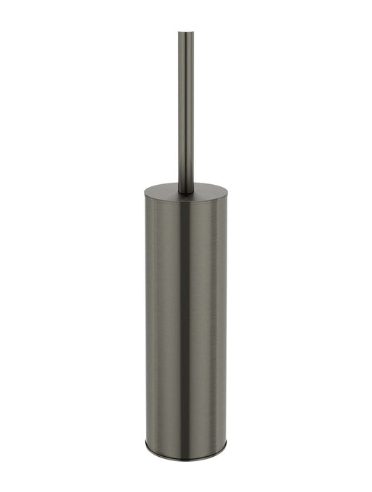 Round Toilet Brush & Holder - Shadow Gunmetal