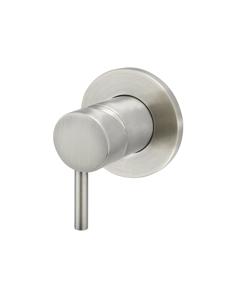 Round Wall Mixer Short Pin-Lever  - Brushed Nickel