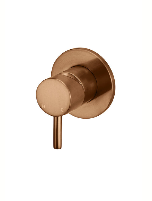 Round Wall Mixer Short Pin-Lever Trim Kit (In-Wall Body Not Included) - Lustre Bronze
