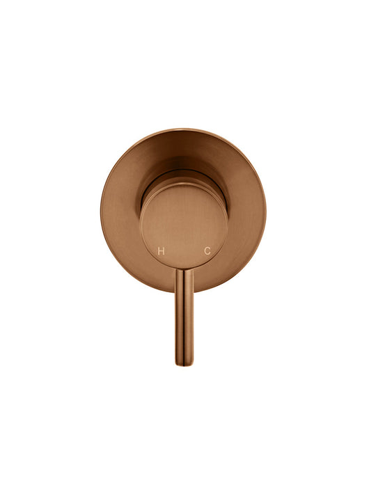 Round Wall Mixer Short Pin-Lever Trim Kit (In-Wall Body Not Included) - Lustre Bronze