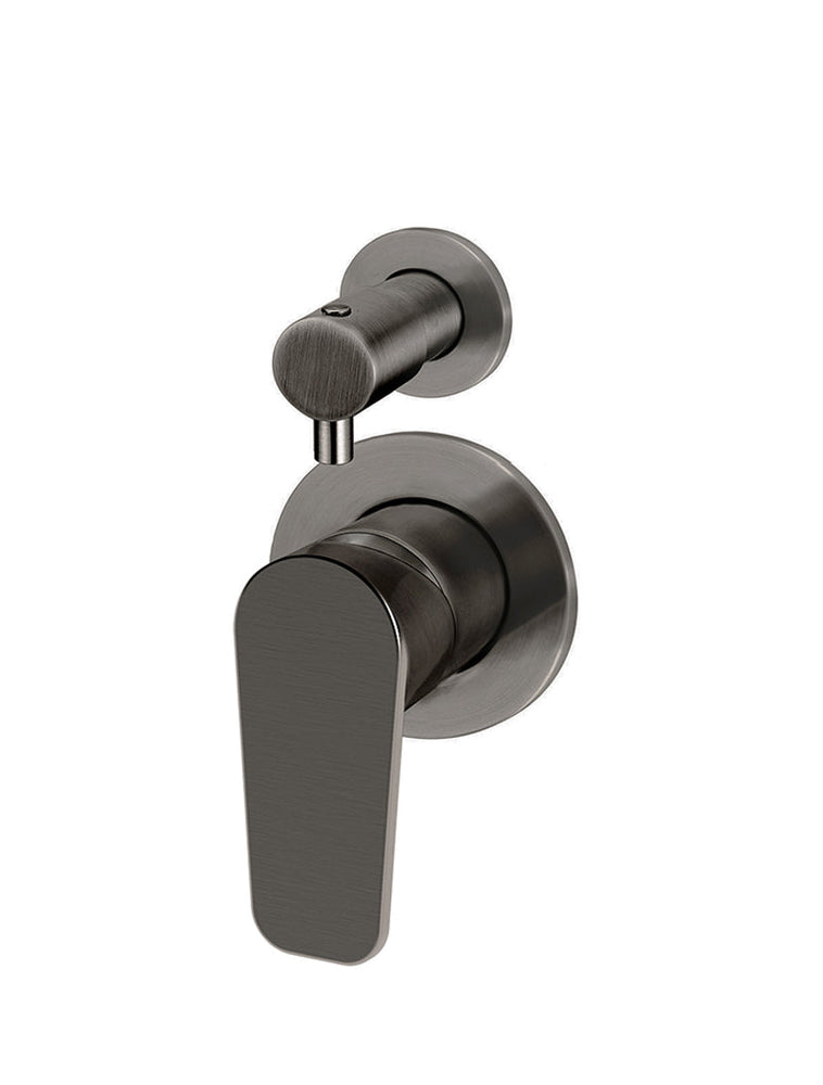 Round Diverter Mixer Paddle Handle Trim Kit (In-Wall Body Not Included)  - Shadow Gunmetal