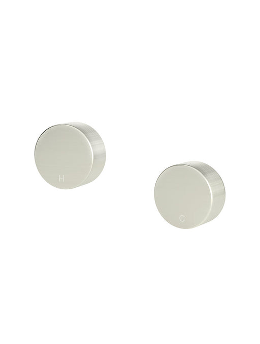 Circular Wall Taps - Brushed Nickel