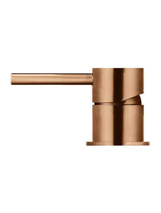 Round Deck Mounted Mixer - Lustre Bronze