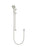 Round Three Function Hand Shower On Rail Column - Brushed Nickel