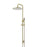 Round Combination Shower Rail, 300mm Rose, Single Function Hand Shower - Tiger Bronze