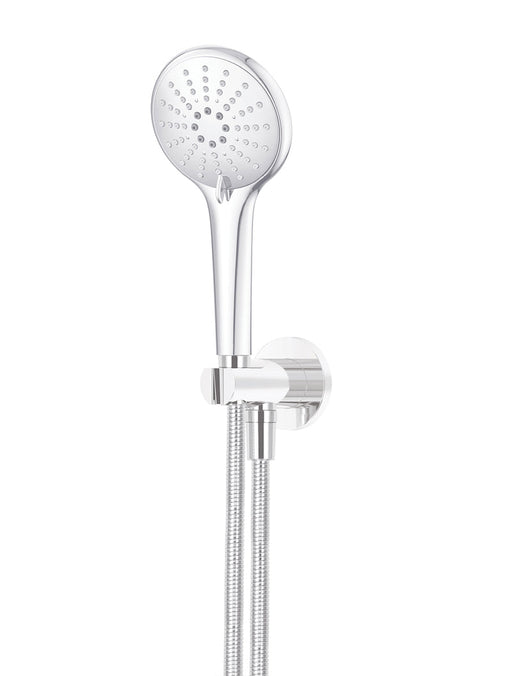 Round Three Function Hand Shower On Fixed Bracket - Polished Chrome