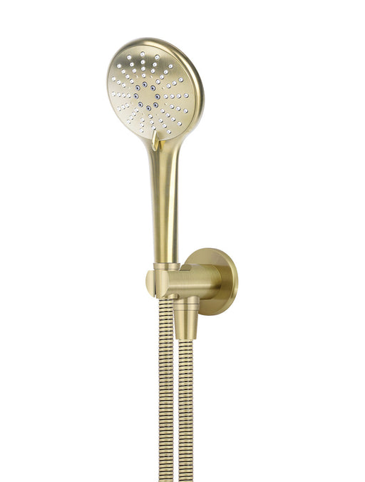 Round Three Function Hand Shower On Fixed Bracket - Tiger Bronze