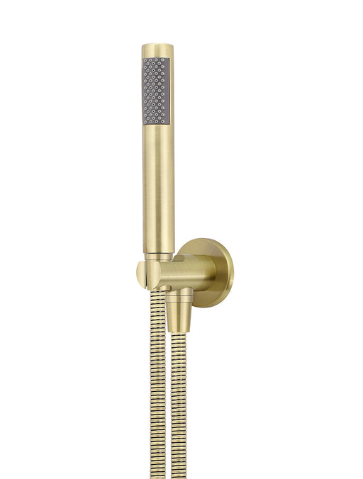 Round Hand Shower On Fixed Bracket - Tiger Bronze