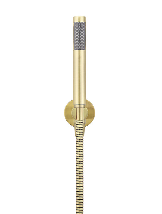 Round Hand Shower On Fixed Bracket - Tiger Bronze