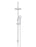 Round Gooseneck Shower Set With 200mm Shower Rose, Three-Function Hand Shower - Polished Chrome