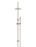 Round Gooseneck Shower Set With 200mm Shower Rose, Single-Function Hand Shower - Champagne