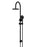 Round Gooseneck Shower Set With 200mm Shower Rose, Three-Function Hand Shower - Matte Black