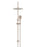 Round Gooseneck Shower Set With 300mm Shower Rose, Three-Function Hand Shower - Champagne