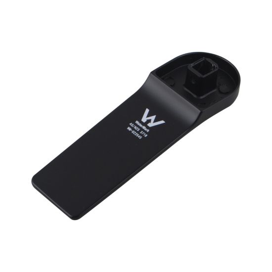 RUSHY Square Black Wall Mixer With Diverter