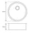 Granite Quartz Stone Kitchen/Laundry Sink lack Round Single Bowl Top/Under Mount 460mm