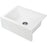 Laveo 490*580*220mm White Granite Stone Sink Single Bowl