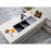 Gun Metal Grey Double Bowl Kitchen Sink with Drainer 1160*460*230mm