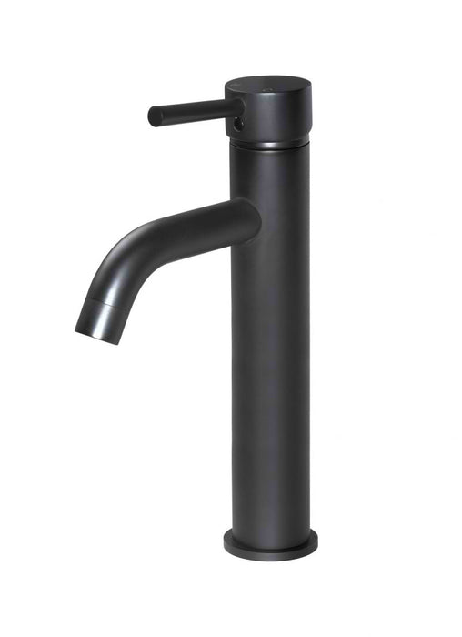 Round Tall Basin Curved - Matte Black