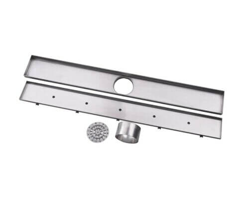 1200mm Tile Insert Drain - Pre-Cut or DIY Waste (80mm Outlet) –  Chrome