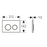 KAPPA21 DUAL FLUSH BUTTON ROUND CHROME WITH MATT CHROME TRIM