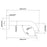 LUCID PIN Round Matte Black Bathtub/Basin Wall Spout