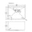 600x450x300mm 1.2mm  Top/Undermount Single Bowl Kitchen/Laundry Sink