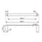 RUSHY Chrome Towel Ring 300mm