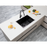 Gun Metal Grey 600x450x230mm 1.2mm Handmade Top/Undermount Single Bowl Kitchen Sink 304 Stainless Steel