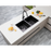 Gun Metal Grey  770x450x215mm 1.2mm Handmade Top/Undermount Double Bowls Kitchen Sink