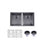 Gun Metal Grey 820x457x230mm 1.2mm Handmade Top/Undermount Double Bowls Kitchen Sink