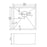 440x440x205mm Satin Stainless Steel Handmade Single Bowl Sink for Flush Mount and Undermount