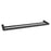 RUSHY Black Double Towel Rail 800mm