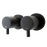 Pentro Matte Black Round Shower Taps