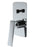 Bathroom Chrome Shower/Bath Wall Mixer with Diverter