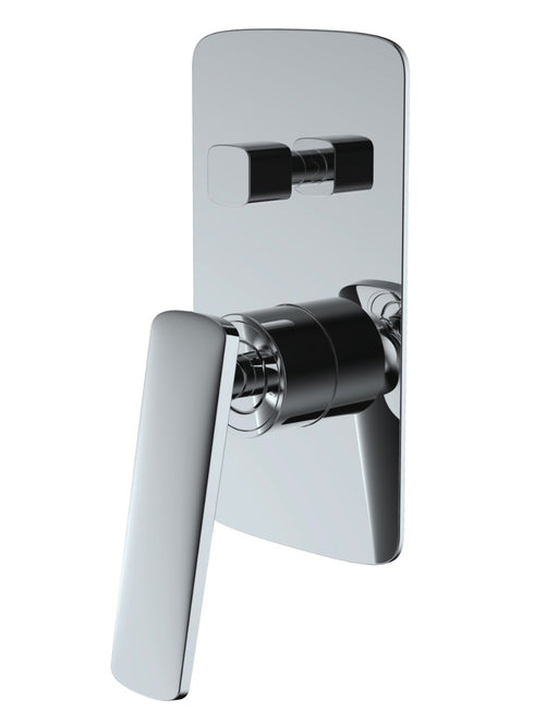 Bathroom Chrome Shower/Bath Wall Mixer with Diverter