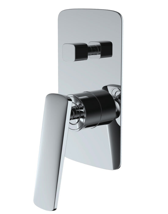 Bathroom Chrome Shower/Bath Wall Mixer with Diverter