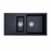 Ria One & Quarter Bowl Granite Sink with Drainer 30L+8L