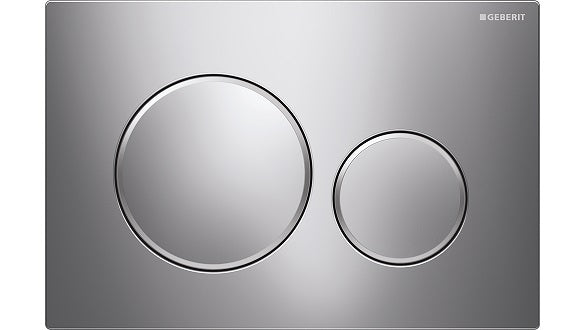 KAPPA21 DUAL FLUSH BUTTON ROUND CHROME WITH MATT CHROME TRIM