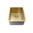 Coloured Single Bowl Sink 26L - Light Gold
