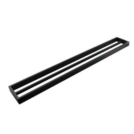 IVANO Series Black Double Towel Rail 800mm