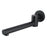 LUCID PIN Round Black Bathtub/Basin Swivel Wall Spout