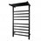 Round Matte Black Electric Heated Towel Rack 14 Bars