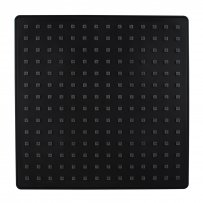 9" Square Black ABS Rainfall Shower Head
